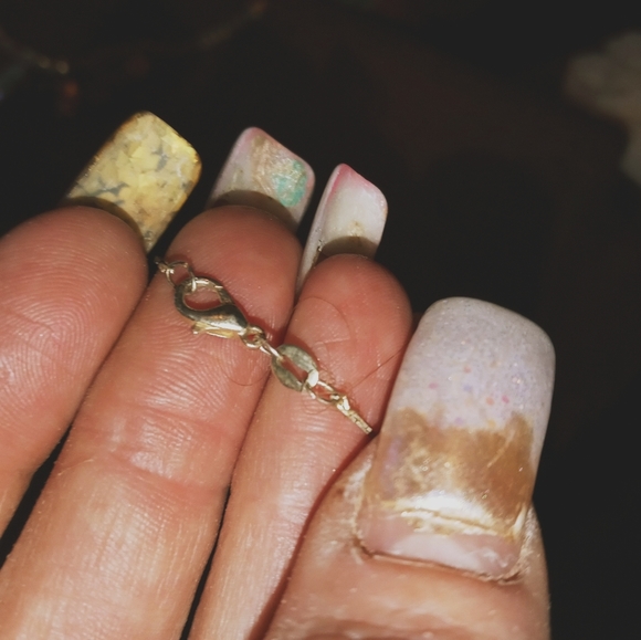 Sterling silver lab created diamond necklace - Picture 2 of 6